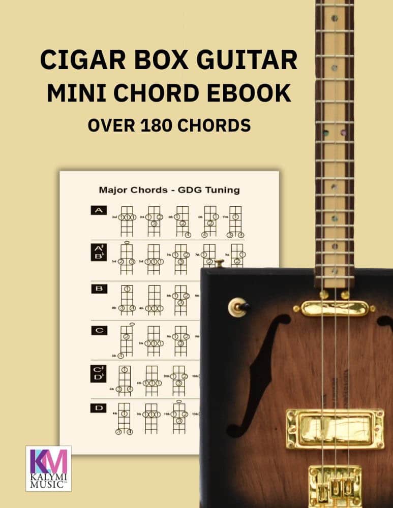 Cigar Box Guitar Chord Poster + eBook | Kalymi Music